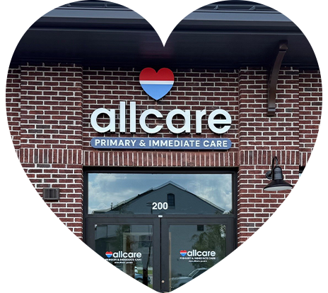 The front of an AllCare office building.